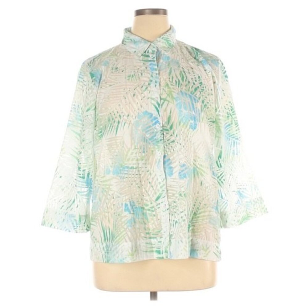 Studio Works Women's Long Sleeve‎ Blouse Size XL